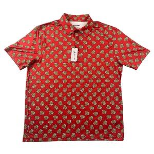 Royal & Awesome Cheers Beer Mug Print Golf Polo Shirt Mens XL NWT